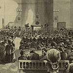 drawing of fulton street prayer meeting