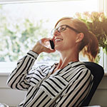 Photo of smiling business woman